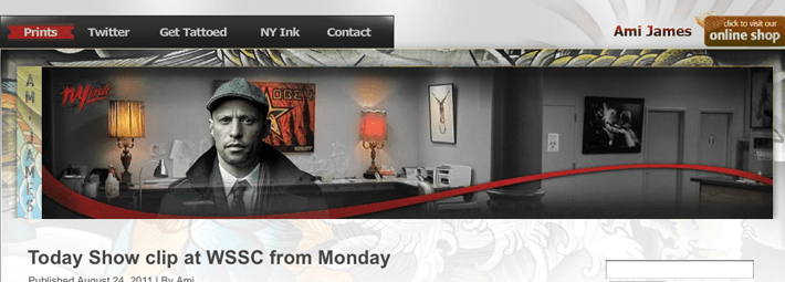 Ami James of NY/Miami Ink