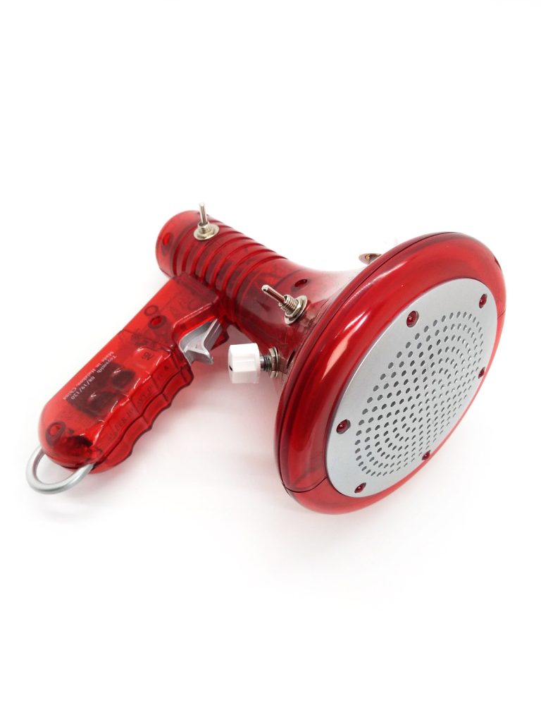POTAR Modified Toysmith Voice Changer Megaphone - RED